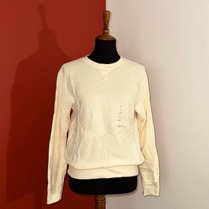 Uniqlo cream sweatshirt